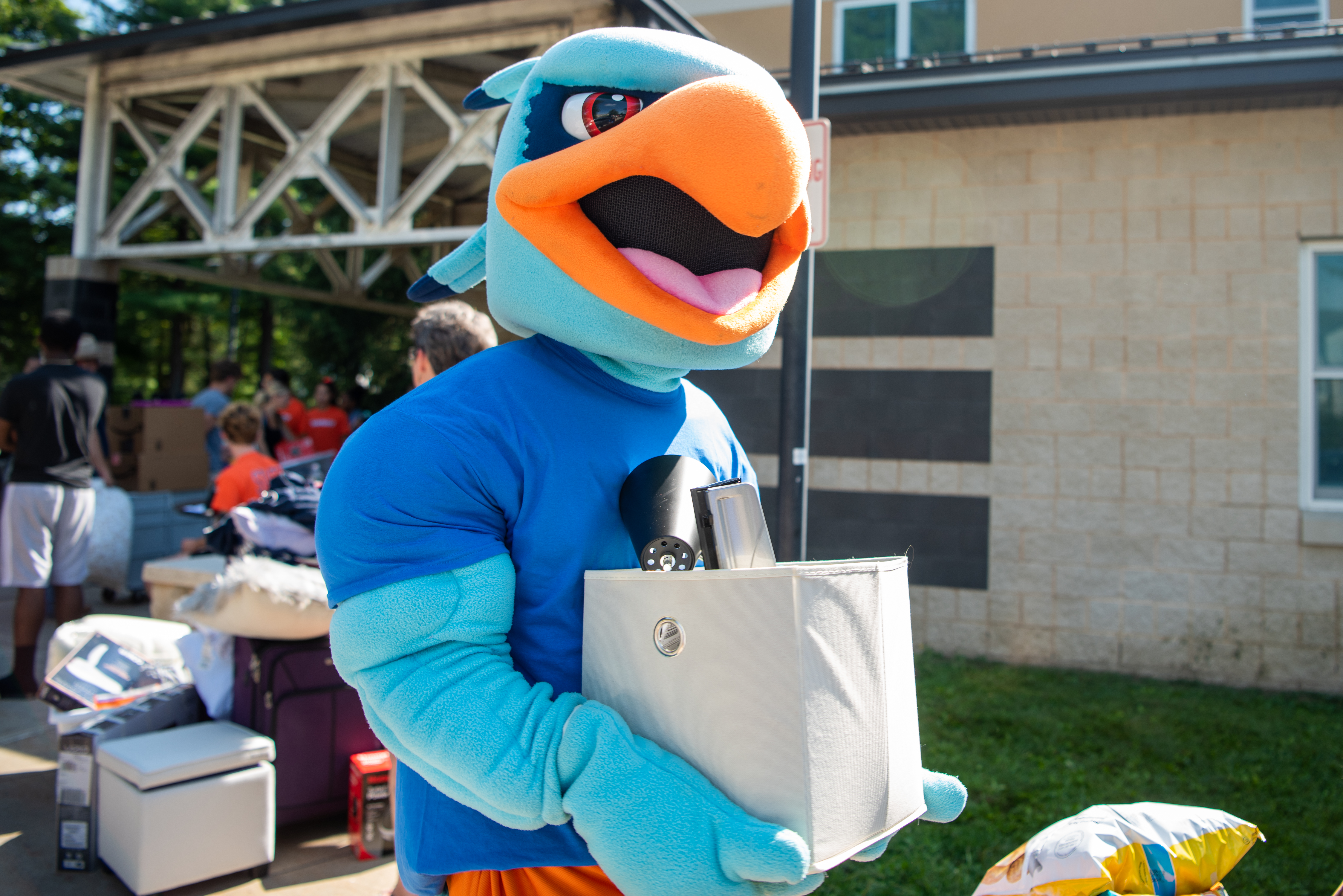 Hugo helping at move-in